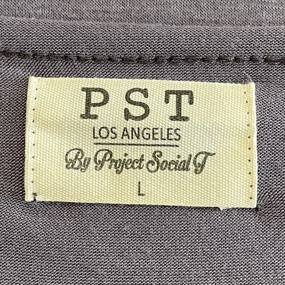 PST Project Social T Nashville Music City Graphic Tee Gray Women's Size Large - Picture 4 of 5